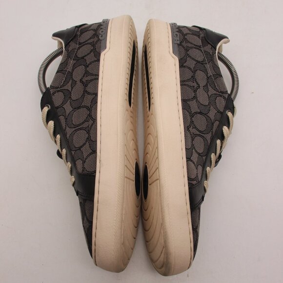 Coach Clip Men's 8.5 D Low Top Sneaker Signature Jacquard Color Black CI077 - Picture 8 of 10